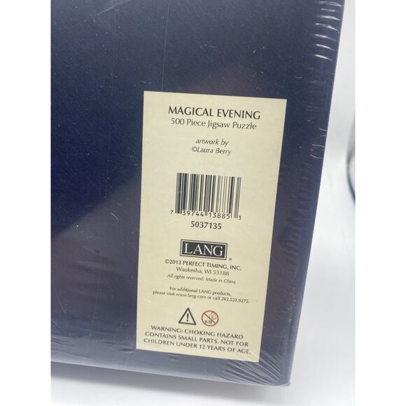 Lang Puzzle Christmas Magical Evening NEW Laura Berry Cabin Sleigh Horse 500 Pcs - Picture 6 of 6